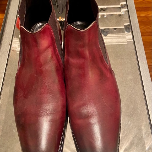 Burgundy Wine Men’s shoe boot - Picture 5 of 6